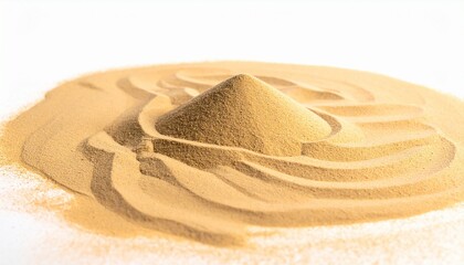 Beige Sand Dune Texture Closeup Grains, Hills, and Desert Scene, Generated image