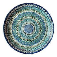 beautiful and luxurious decorated plate
