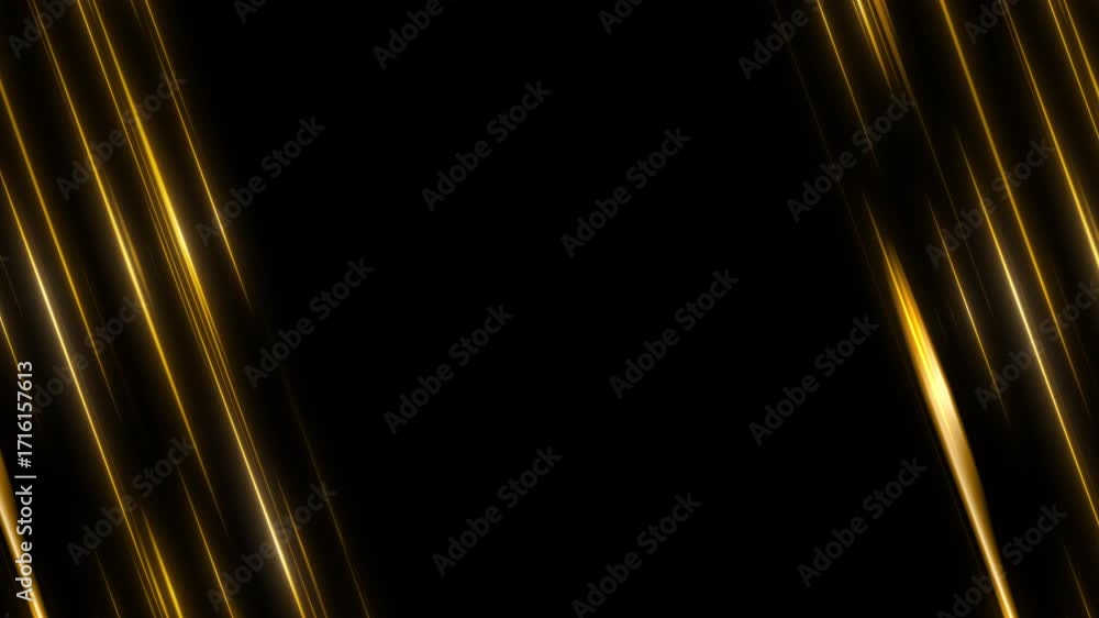 Wall mural bright gold abstract graphic element backgrounds loop