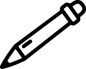 Palm pilot stylus outline icon vector
