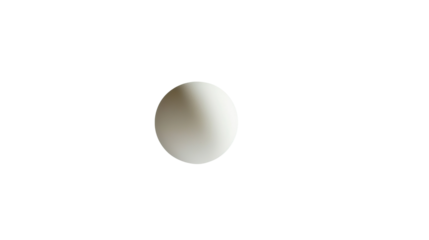 Single white egg on clean background