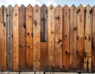 Close-up of a weathered wooden fence
