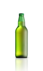 green beer bottle