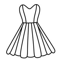 women dresses icon vector