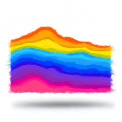 Rainbow Wave,  A Burst of Color and Energy


