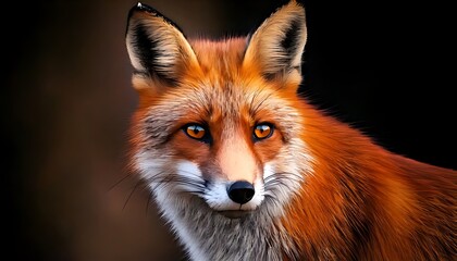 Fototapeta premium Close-up portrait of a red fox (2)
