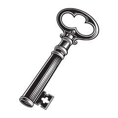 Black bottle opener Silhouette Vector, High Quality Illustration on White Background