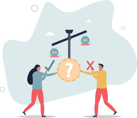 making the right decision .collective work .life and employment of people.