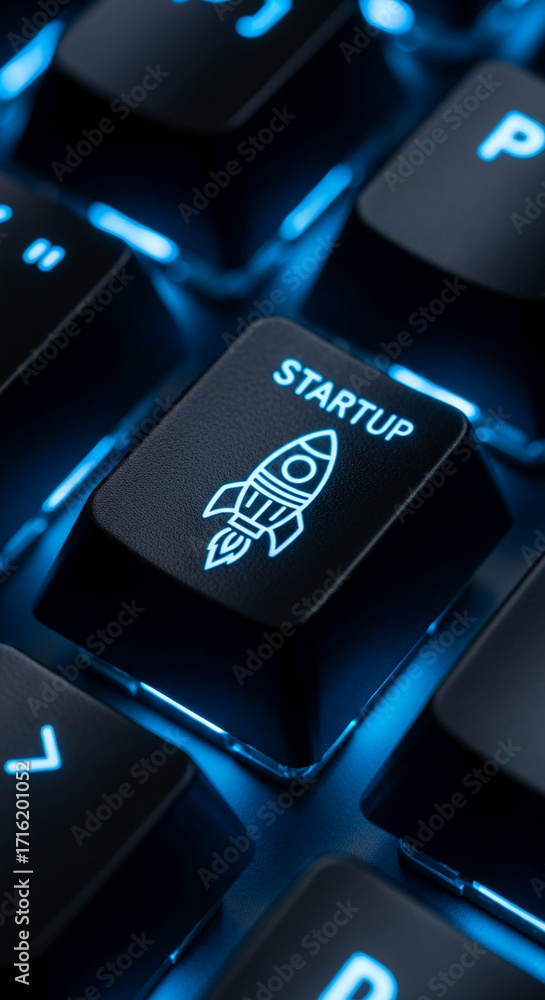 Poster close-up of a keyboard key with 