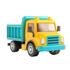 Fototapeta premium Colorful Toy Dump Truck for Kids Playtime and Imaginative Fun