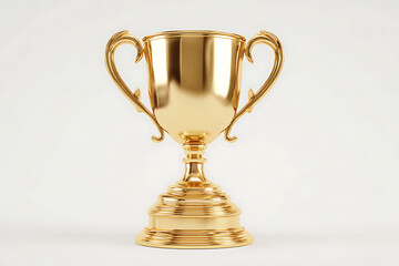 Golden trophy cup symbolizing achievement and success, perfect for awards, winners, and celebrating accomplishments with elegance