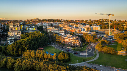Obraz premium Views of Ryde Meadowbank Sunset