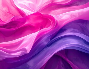Obraz premium Sanfte Übergänge von kräftigem Pink zu hellem Lila