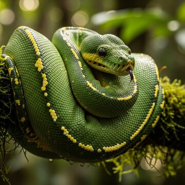 green tree python