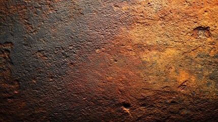 Rusty and textured background in shades of orange, brown, and black. Use for grungy designs, adding visual interest to any creative project.