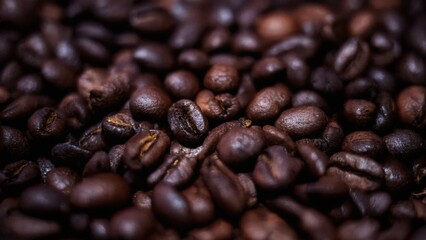 Fototapeta premium Closeup Photo of Coffee Beans