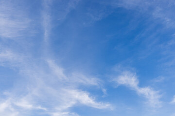 Clouds in the azure sky