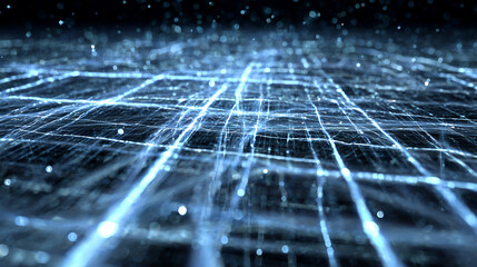 Futuristic digital grid background