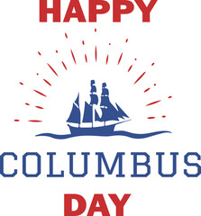 Happy Columbus Day Svg