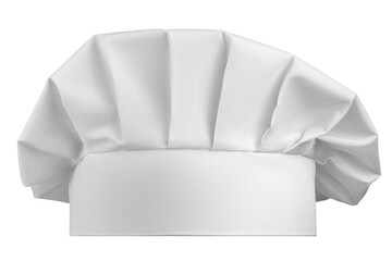 white Chef Hat isolated, full depth of field