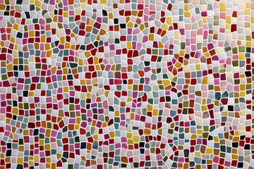 Fototapeta premium Colorful mosaic tile pattern background texture design art