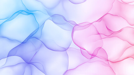 Abstract pastel texture with intertwining lines in blue and pink shades.