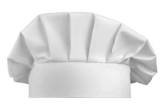 white Chef Hat isolated, full depth of field