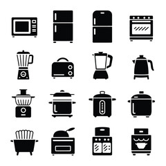 Cupboards, Shelves, and Storage Cabinets Vector Icons  Minimal Home Furniture Silhouette for Room Organization & Interior Design