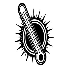 Sun eye symbol vector illustration black design icon art nature cartoon element beauty drawing