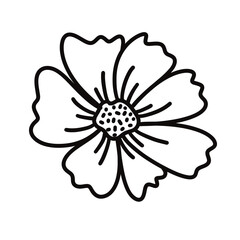 cute flower icon vector illustration