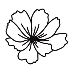 cute flower icon vector illustration