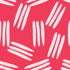 Seamless abstract pink brush stroke pattern