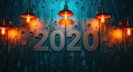 Rustic Industrial Style Year 2020 Lighting Atmosphere with Smoky Effects and Warm Glow Illumination