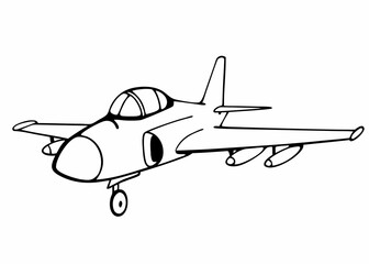 vector illustration of airplane