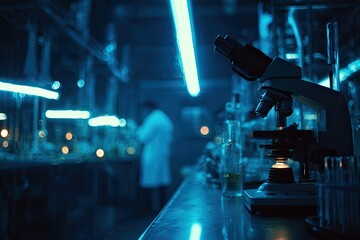 Scientists working in a modern laboratory setting with advanced equipment.