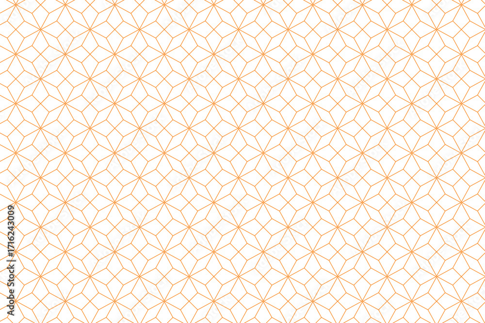 Fototapete pattern design with star shape | abstract geometric vector seamless pattern with red line texture on