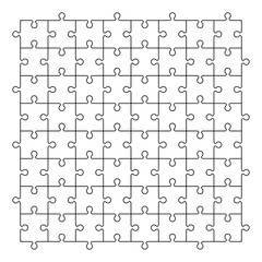 jigsaw puzzle icon concept of teamwork.