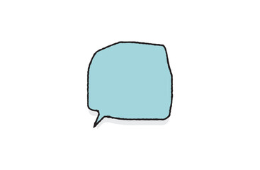 シンプルな手描きのふきだし