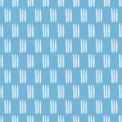 Abstract blue seamless brush stroke pattern