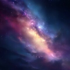 Celestial Symphony: An awe-inspiring glimpse into the cosmos. A mesmerizing visual of a vibrant and expansive universe filled with celestial wonders.