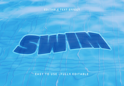 Pool Text Effect