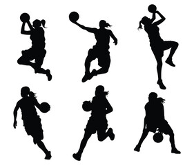 vector silhouettes of people