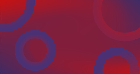 Red Blue Gradient Abstract Copy Space background with circles Gradient mesh include