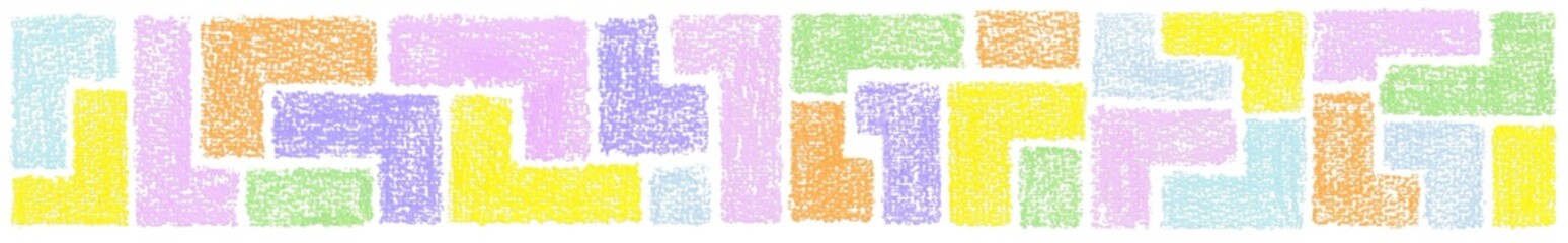 Geometric pattern or  abstract background in pastel color with isolated chalk textures.