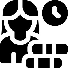 academic glyph icon. Strong and solid vector icon for websites, mobile interfaces, presentations, and visual branding. High quality and easy to edit.