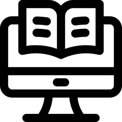 ebook line icon. Clean and minimalist vector icon for websites, mobile apps, presentations, and logos. Fully scalable and customizable for any project.