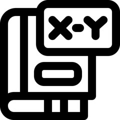mathematics line icon. Clean and minimalist vector icon for websites, mobile apps, presentations, and logos. Fully scalable and customizable for any project.