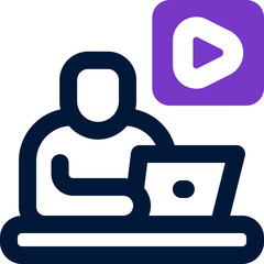 editor duotone icon. Sleek and modern vector icon for websites, mobile apps, marketing materials, and corporate design. Fully scalable and ready to use.