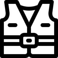 life jacket line icon. Clean and minimalist vector icon for websites, mobile apps, presentations, and logos. Fully scalable and customizable for any project.