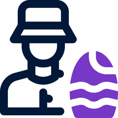 surfer duotone icon. Sleek and modern vector icon for websites, mobile apps, marketing materials, and corporate design. Fully scalable and ready to use.